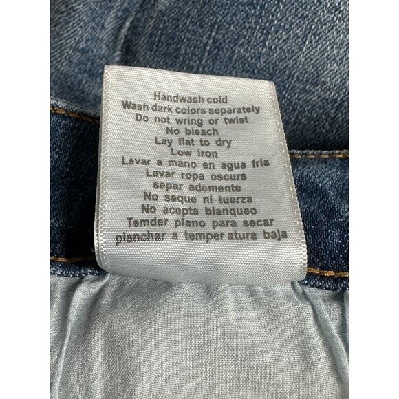 Judy Blue Jeans Womens 28 Wide Leg Crop‎ Medium Wash Frayed Hem Stretch Casual - Picture 8 of 12